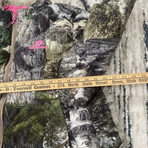 Mossy Oak Jacket 2XL Girls Camo Camouflage Hunting‎ Hunt Outdoors Mountain Coat - Picture 6 of 7